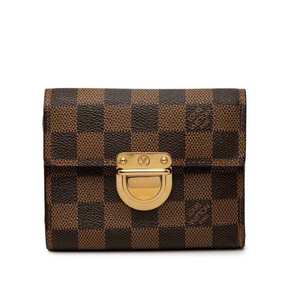 Louis Vuitton Damier Ebene Portefeuille Koala Trifold Wallet Brown